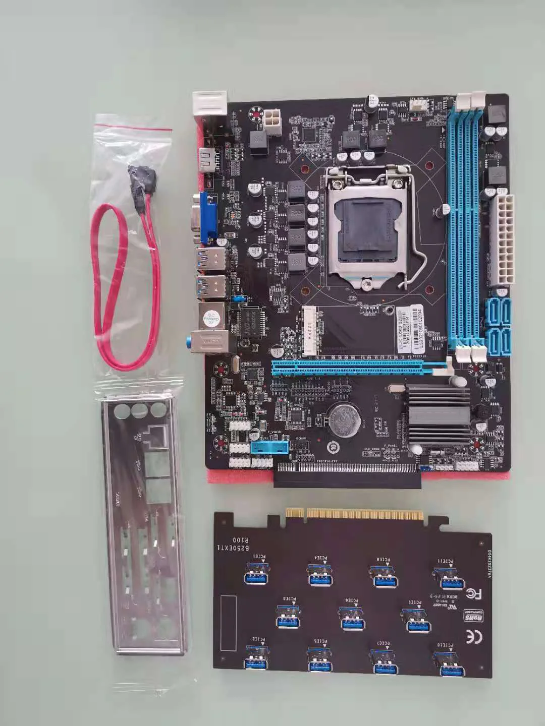 Esonic B250-BTC сандалии-гладиаторы добыча материнская плата поддержка 12 gpu