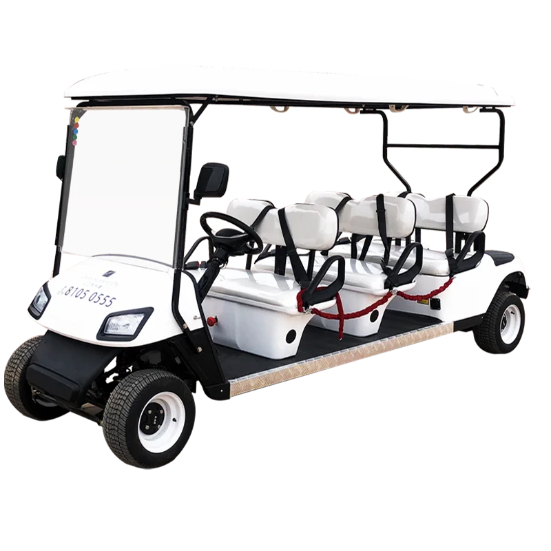 Luxury 3500 Watt AC Motor Golf Cart 6 Seater Electric Golf Carts For Sale