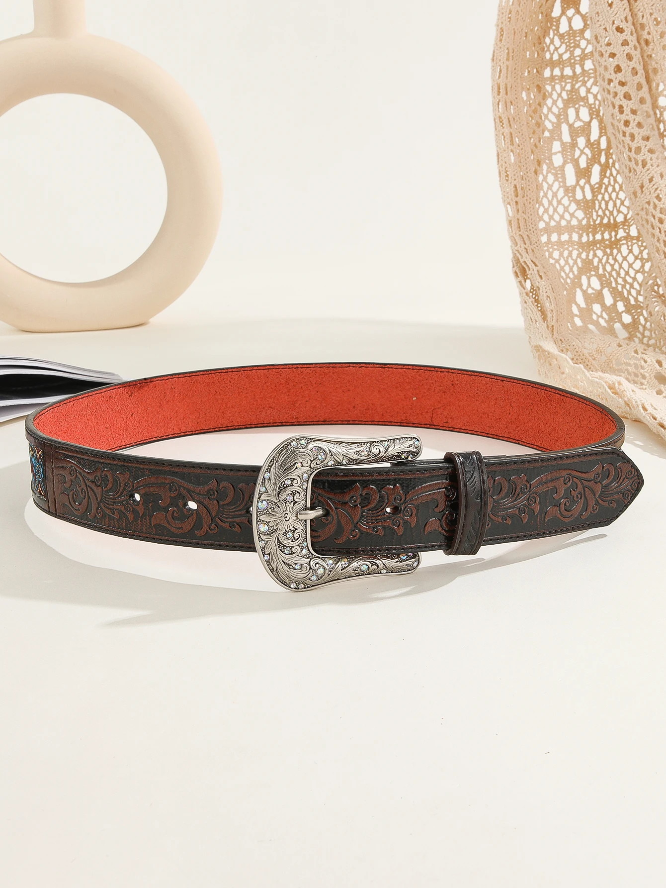 Best Quality Multi Colour Hand Engraved Rodeo Leather Belt Western Fashion Leather Belt Factory Price