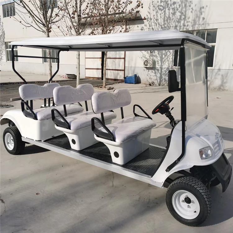 Электрическая тележка для гольфа, четырехколесный скутер, внедорожный пейзаж, экскурсионный автомобиль