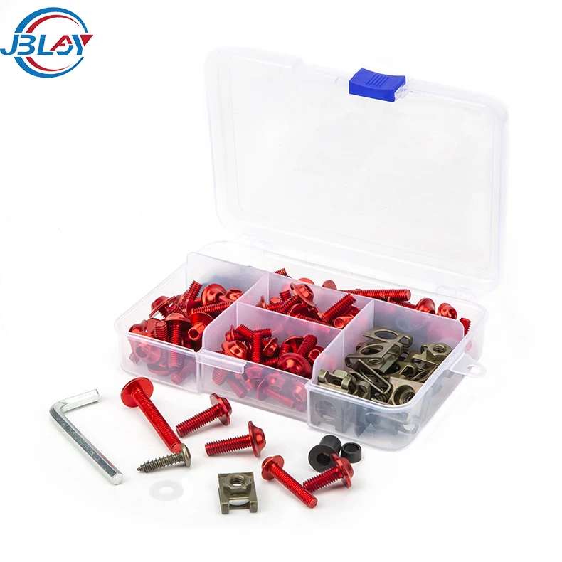 Оптовая продажа, 6 видов цветов 177 шт./комплект, ЧПУ, сплав M6 M5, комплект обтекателей, винты для кузова, гайки для лобового стекла мотоцикла