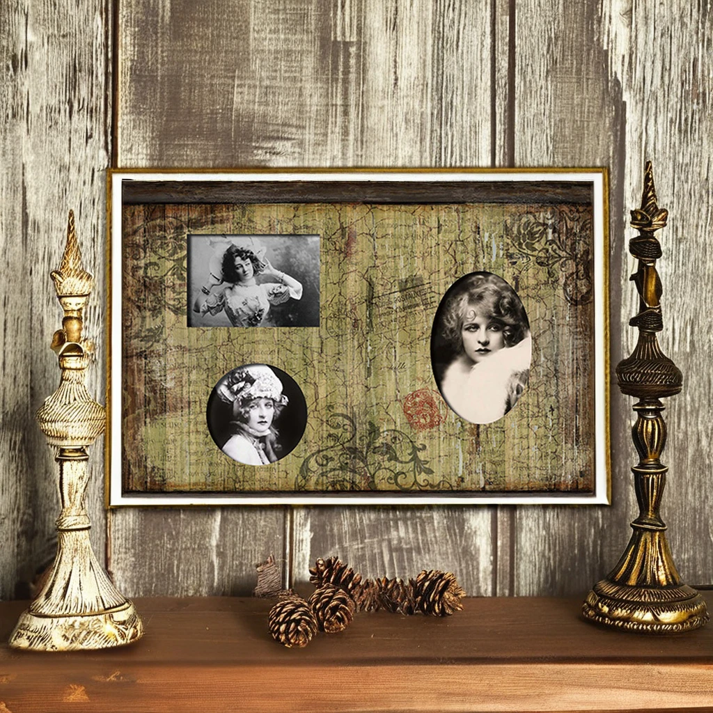 Hot Selling Retro Simple Classic Picture Frame Custom Size Solid Wood Photo Frames for Wall Art Home Decor