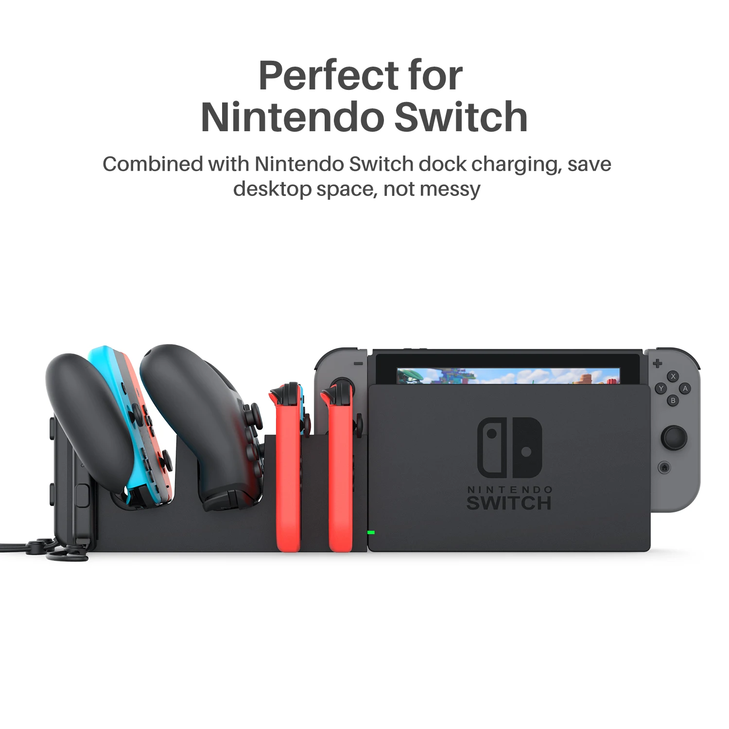  Новая Док-станция для зарядного устройства Nintendo switch joy con многофункциональная зарядная