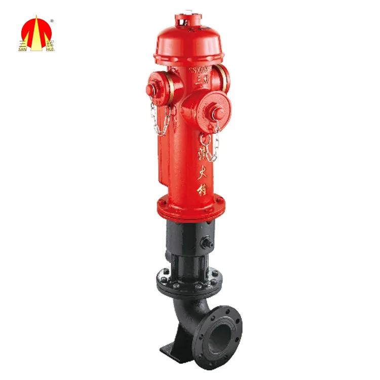 Gost wet barrel fire hydrant set with valve