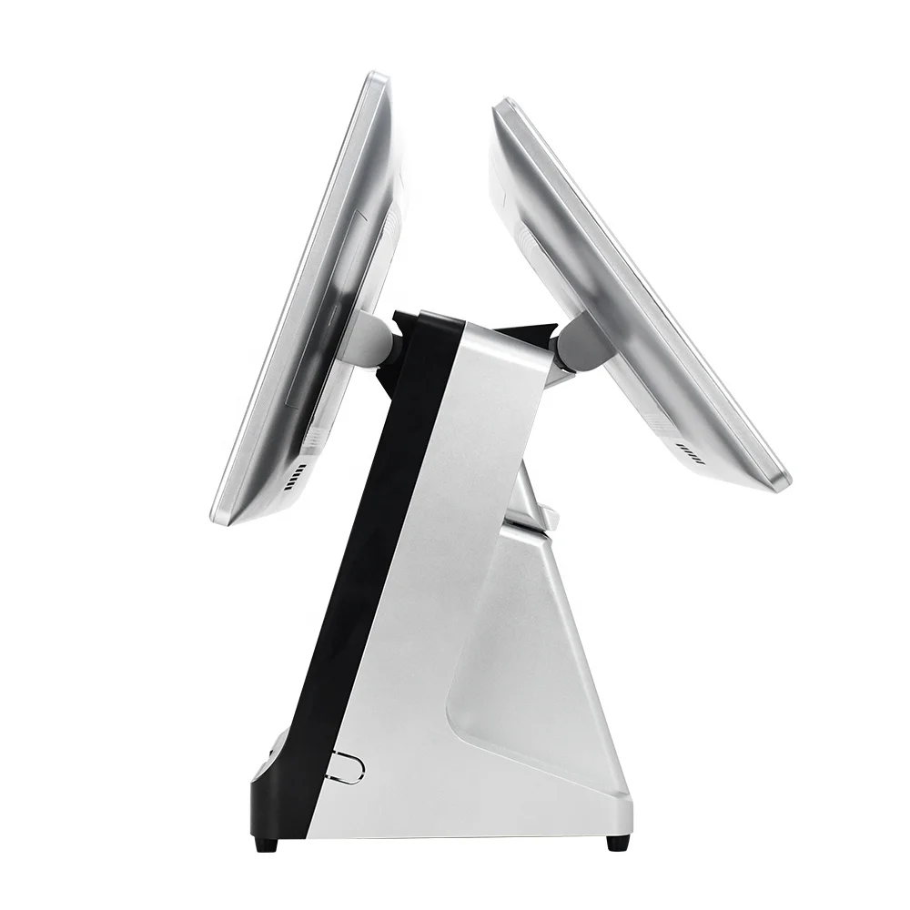 15.6+15.6 Inch Capacitive Dual Touch Screen Plastic shell Restaurant Pos Toast Pos All In One Pos Terminal