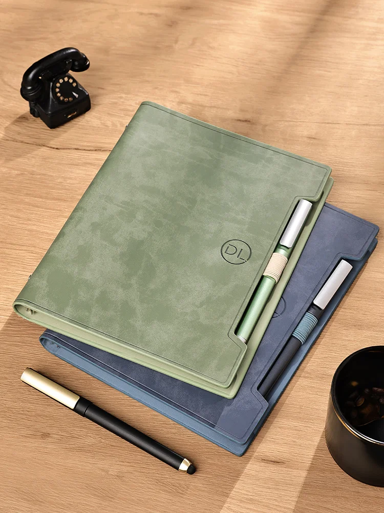 B5 Luxury Notebook Gift set Loose-leaf Leather Notebook And Pen Set Magic Notebook Set