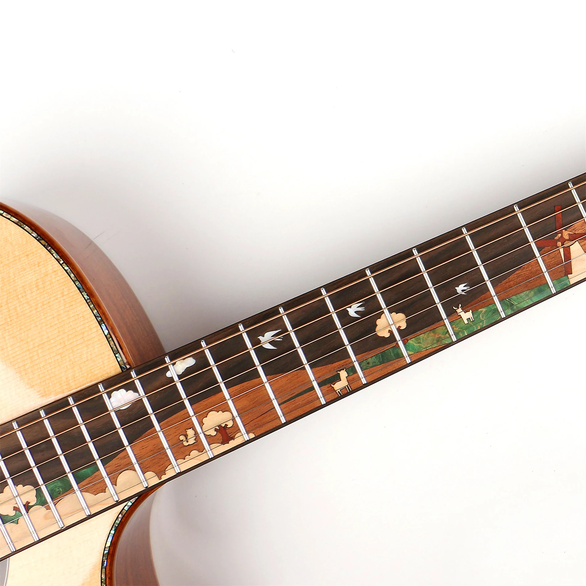 New arrival all solid custom guitar luxury top grade spruce hand made guitar artiful for sale W-XS8