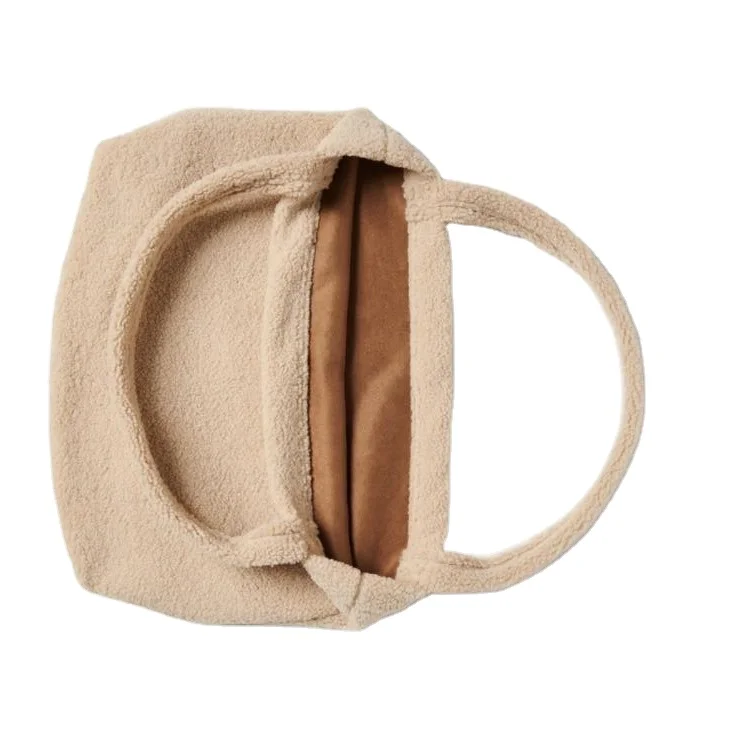 Women Teddy Tote Bag Large Shoulder Bag Top Handle Handbag