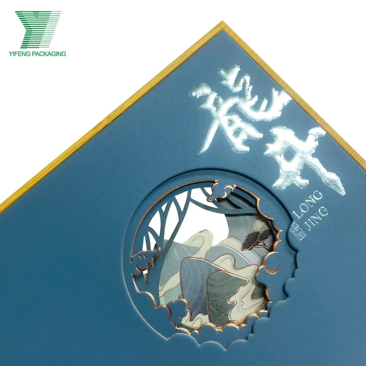 Custom packing wooden bamboo box Cardboard Tea Samplers Assorted Variety CMYK Color Custom Logo Paper Packaging Tea Boxes