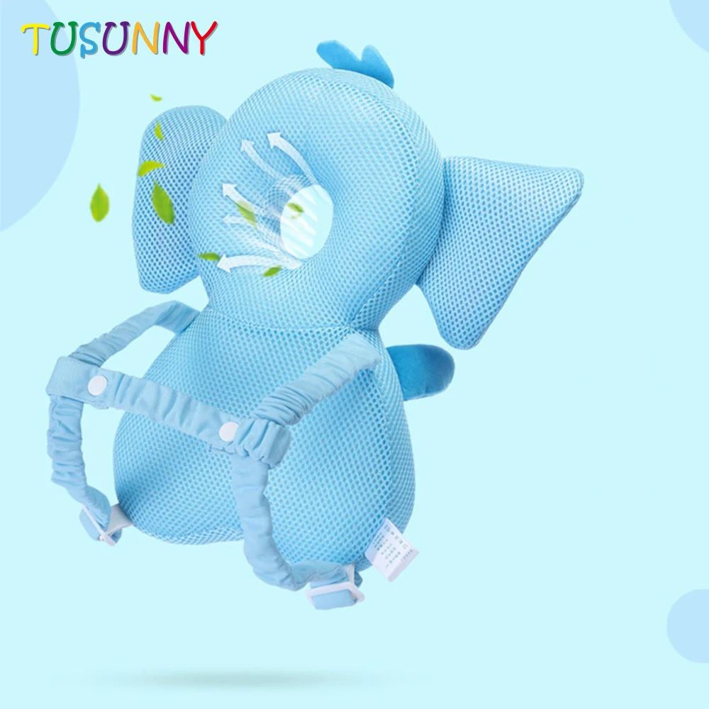 Adjustable Baby Head Protector Cute Back Baby Toddlers Head Safety Pad Cushion Baby Back Protection Prevent Toddlers Owl Pillow