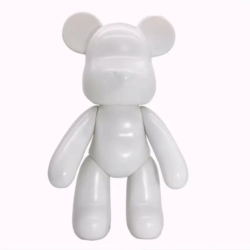 Fluid Bear Violent Bear Doll Ornaments Creative Gift Diy White Embryo Enamel Liquid Bear