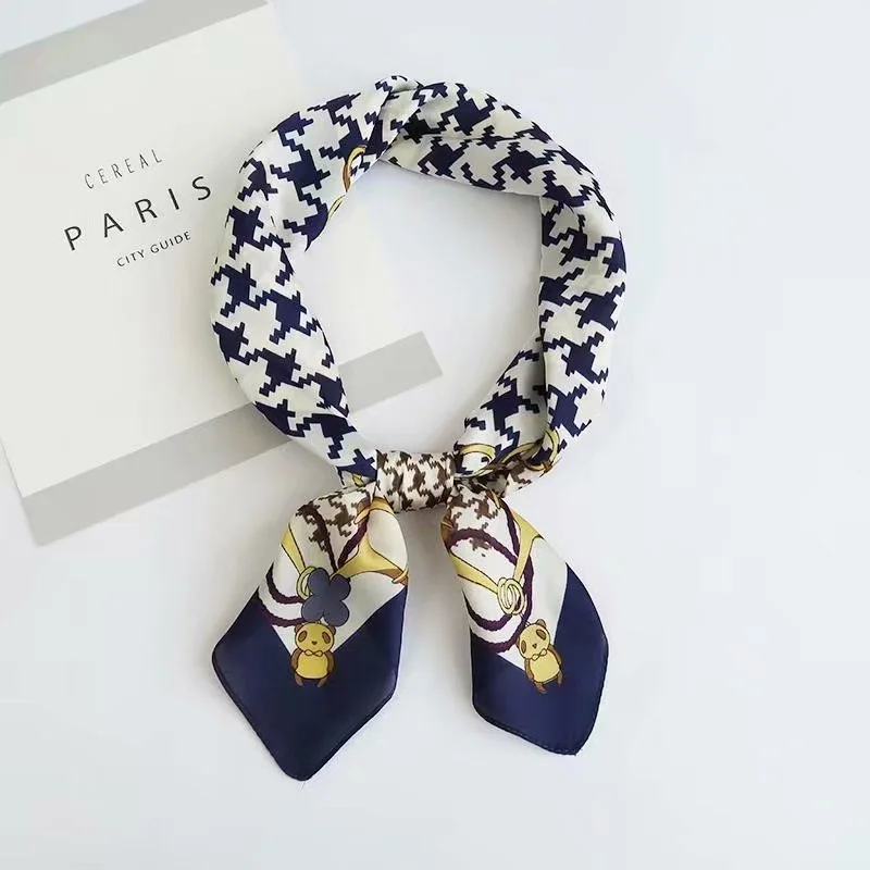 
 70 см квадратный шелк чувство шейный платок Сумки из натуральной кожи головы волос форма шарф  