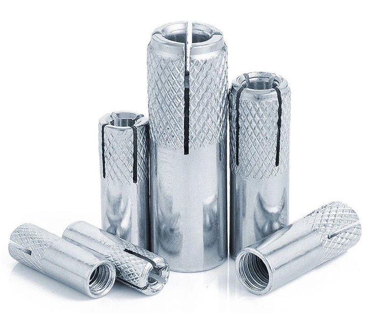 Factory Price Supply  Drop In Anchor M10 Zinc Plated Bolt With Flange Carbon Steel Fasteners Matel For House Building