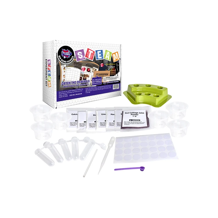 BIG BANG SCIENCE Educational Science Lab Experiment Kit Catch The Criminal Inspiring Kids Detective Training