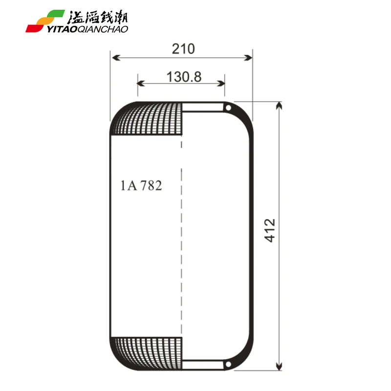 For Mercedes Benz Bus Rubber Air Bellow truck air spring 382.327.7201 Firestone W01-095-0197 Contitech 782N