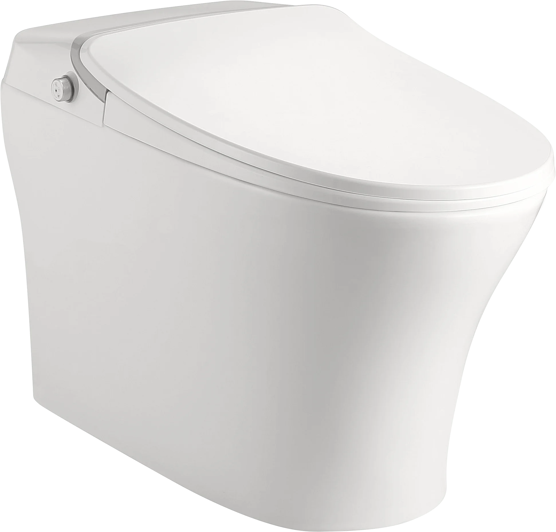 Elegant CUPC One Piece Automatic Flush Smart Toilet Cold-and-Hot Bidet with Floor Mounted S-Trap Drainage Remote Included