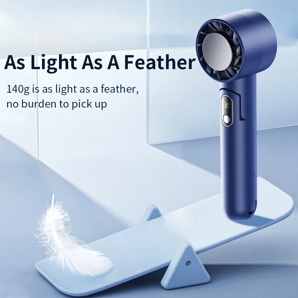 Super Strong Wind Handheld Fan 5W High Speed Motor Portable Usb Fan Turbo Air Cooler Fan