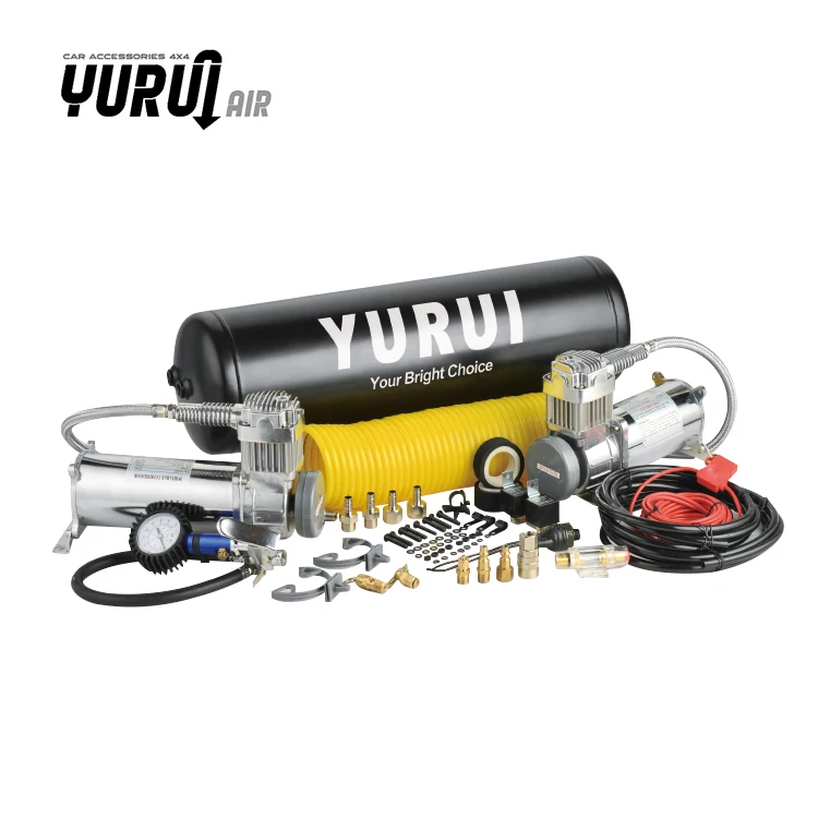 Professional high power fast inflation Air ride bag car suspension compressor pump car airbag inflators for outdoor