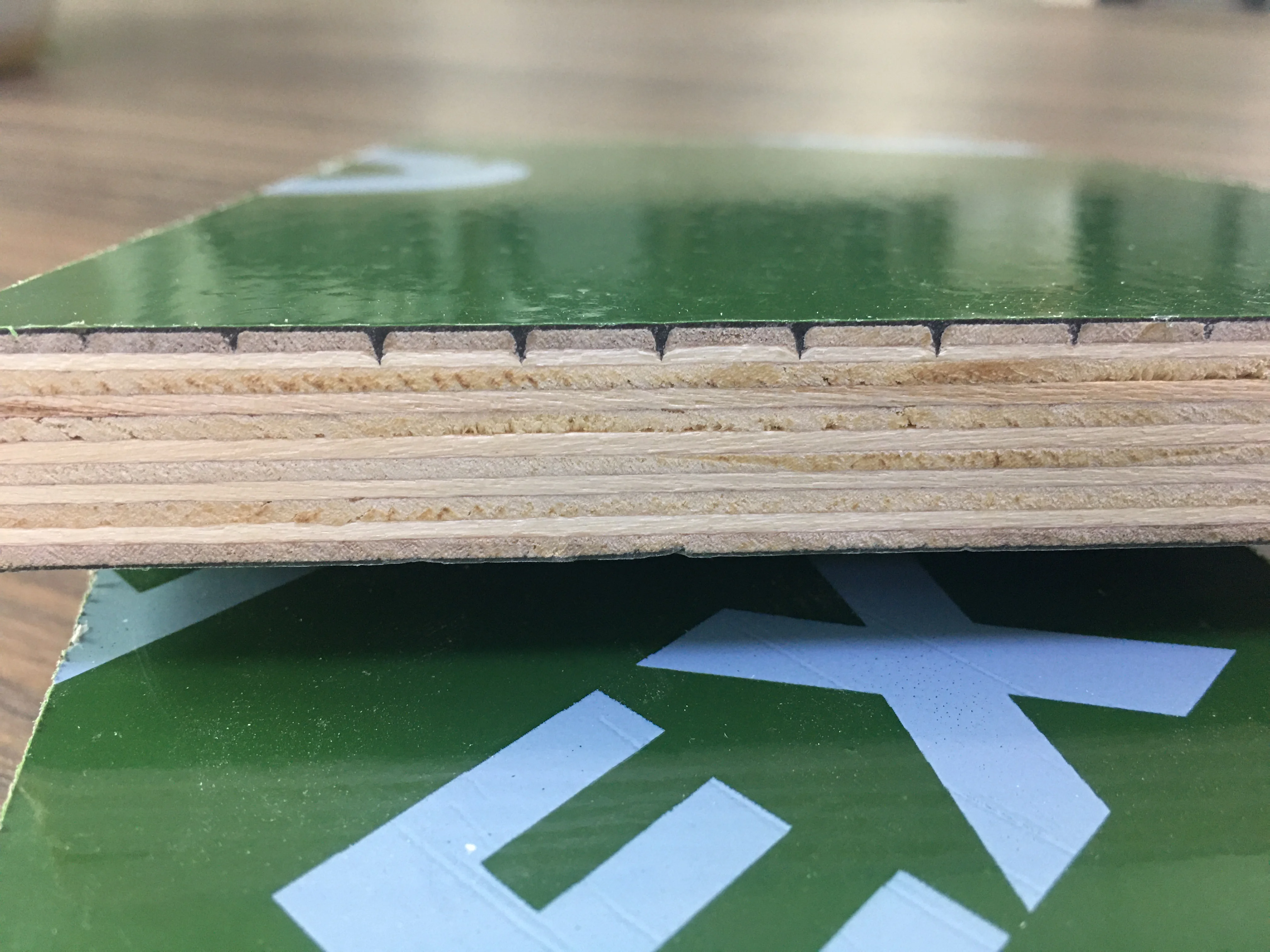 High quality 18mm 20mm 21mm blue green orange color pp plastic film faced plywood factory
