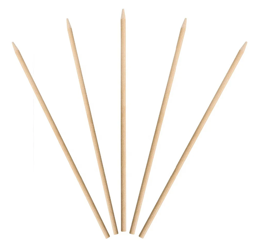 China Supplier Stocked Wooden Skewer Stick