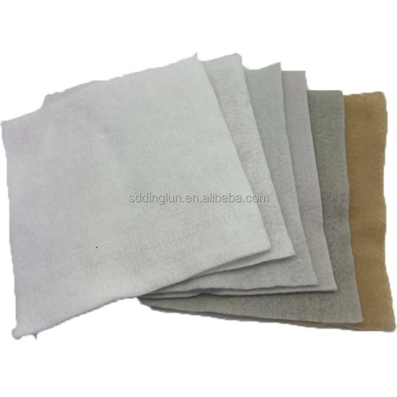 
Permeable geotextile engineering cotton blanket pavement maintenance bridge cement planting blanket 