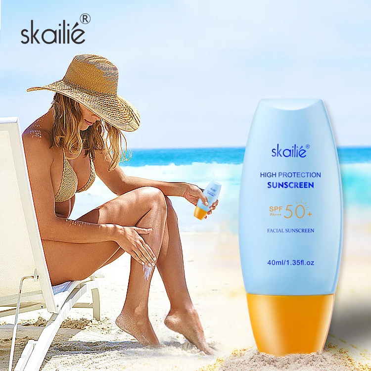 Wholesale Sun Protection Portable Bulk Moisturizing And No-Greasy Spf 50 Mini Sunscreen Cream Lotion