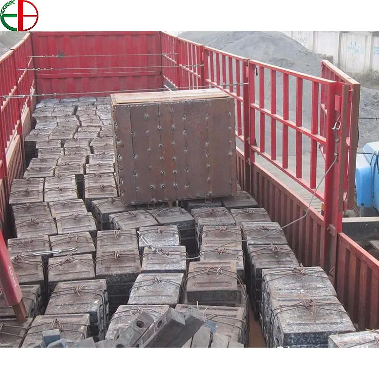 HRC59 BTM Cr26 High Cr White Iron Blocks Side Liners,Cement Mill Liner Plates 4.3 x 13.5m EB5006