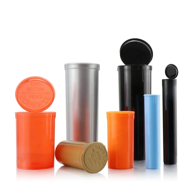 6d 13d 16d 19d 30d 60d Colorful Pop Top Plastic Bottles Vial Medical Her Pill Plastic Vials,Reversible Vials,Pop Top Vials