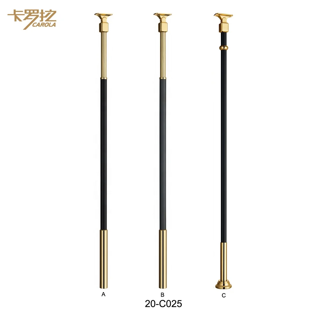 luxury brass material decorative metal spindles for stairs