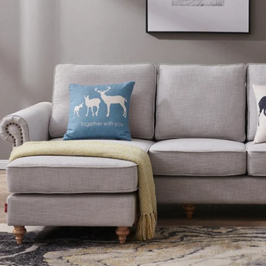 Hot Sale Spring Summer Tablecloth Pillow Polyester Coarse Linen Cloth Sofa Cushion Solid Color Thickened Canvas Linen