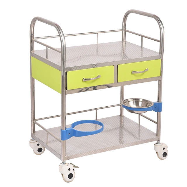 Good Quality Hospital Furniture Various type Stainless Steel Medical Trolley