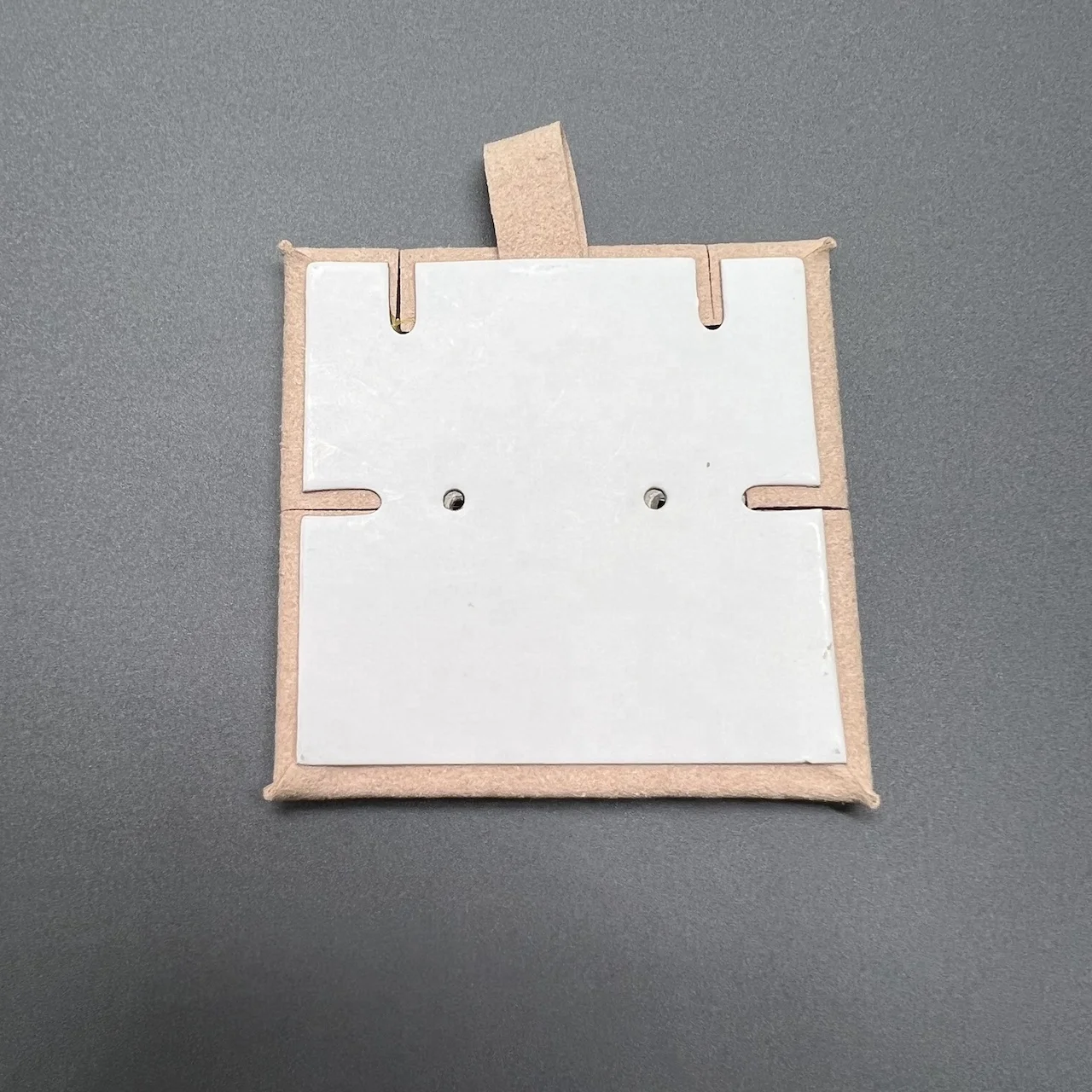 60*60mm Wholesale Small Embossed Microfiber Pink Jewelry Display Insert Padded Card For Pendant Earrings