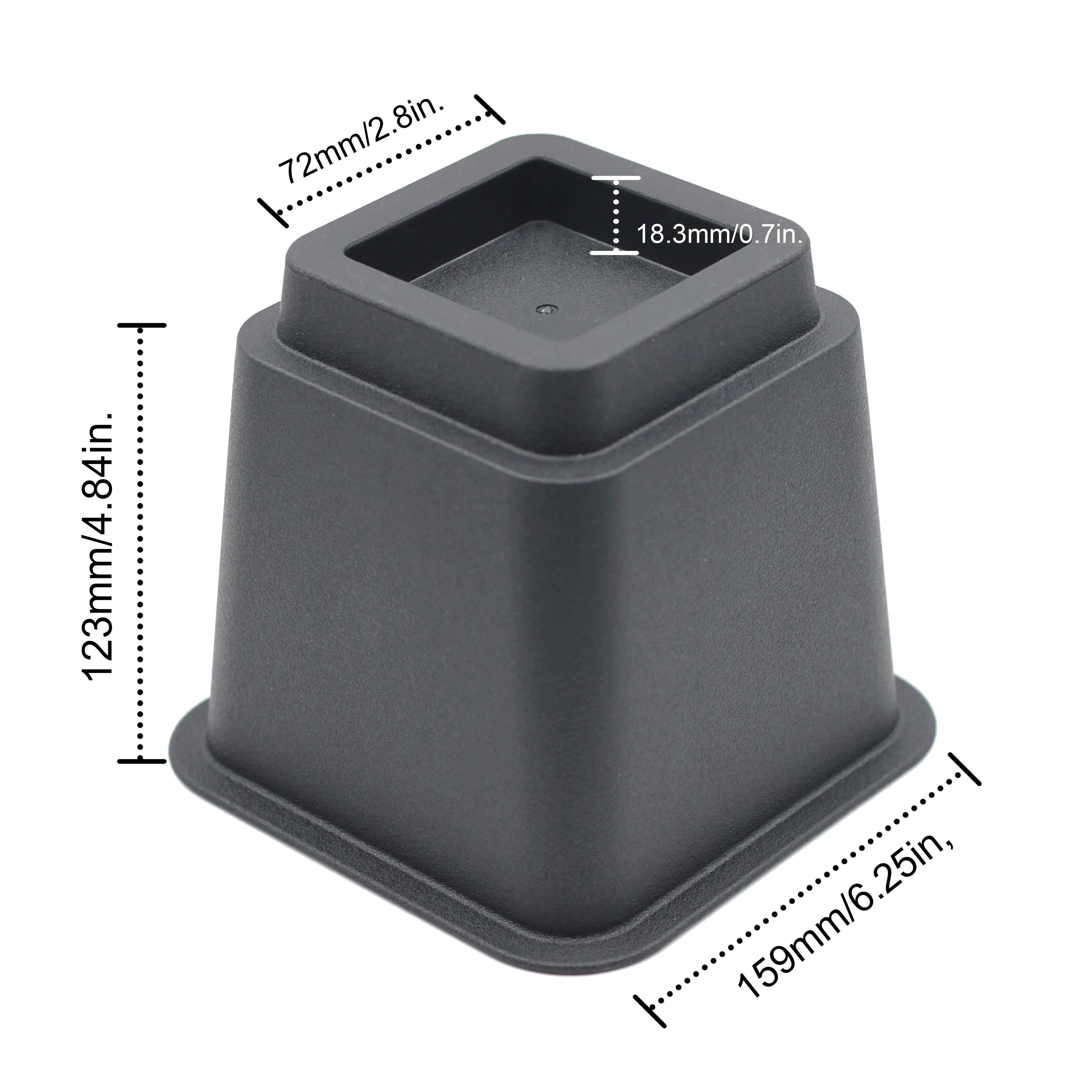 3inch-8inch height plastic adjustable heavy duty furniture risers