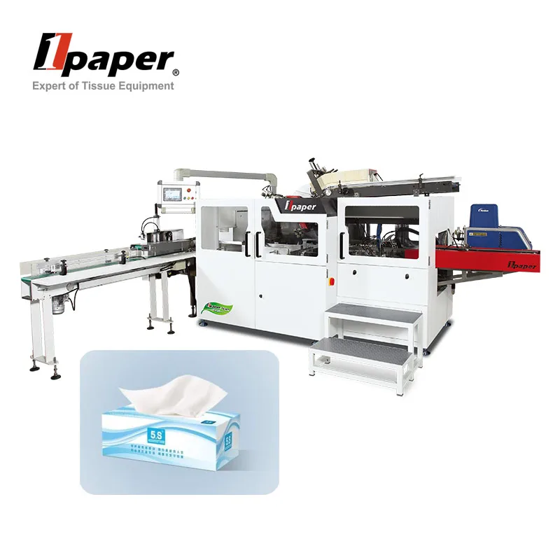 Brand new handkerchief box facial tissue packing machine with high speed