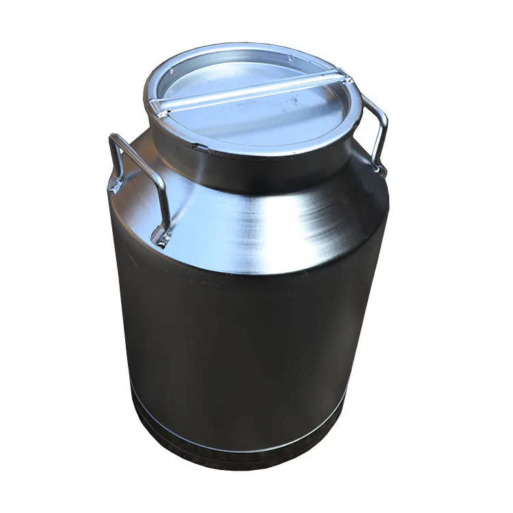 JCG-25l Simple Lid Aluminum Alloy Milk Bucket Pure Aluminum Milk Can Barrel Milk Storage And Transportation Tank