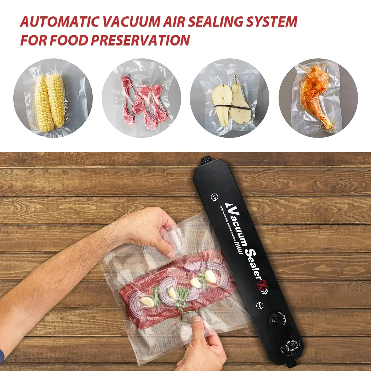 Mini Portable Food Saver Vacuum Food Sealer Sous Vide Vacuum Packing Machine