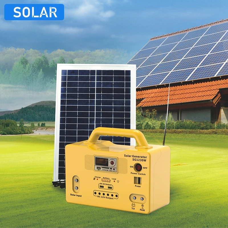  Lights Power Supply Solar Panel System For Home