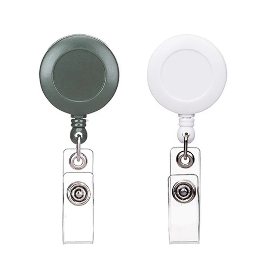 Custom Retractable Pull String Yoyo ID Card Nurse Badge Reel Card Holder Exhibition Name Tags School Supplies Office Accessories