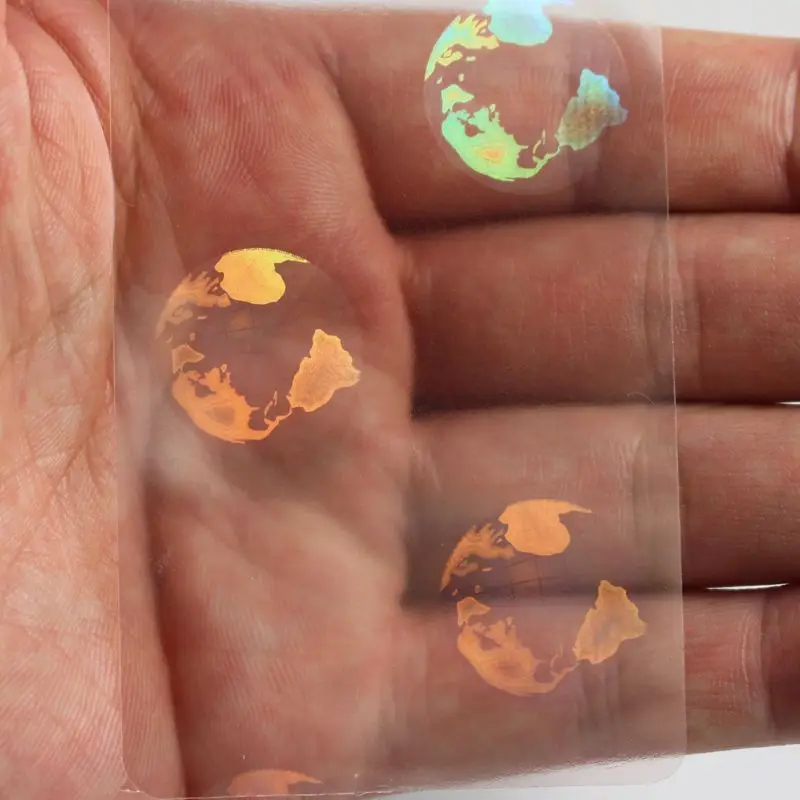 3D Lenticular Effect With Transparent Hologram Stickers