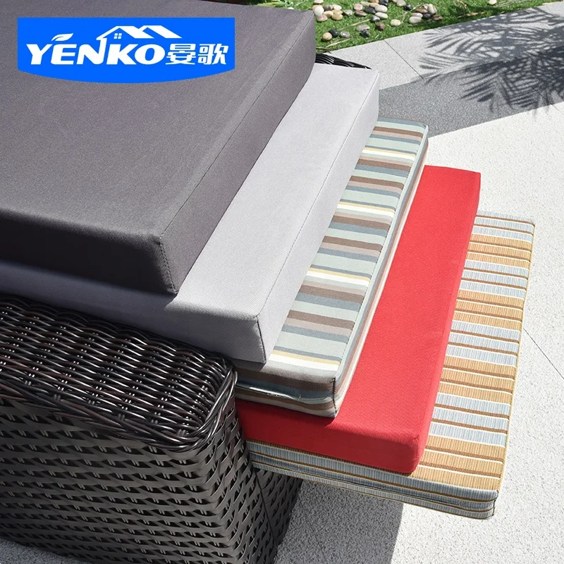 Patio rattan furniture waterproof custom seat cushion covers outdoor cushions & pillow case  floor cushions home decorate