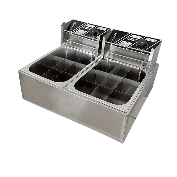 Commercial Hotel Stainless Steel 6L Fryers Restaurant Electric Potato Twist Deep Fryer