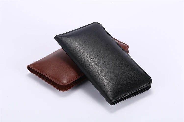 Factory Supply Men Women Leather Phone Power bank 6800mAh Charger Purse Wallet