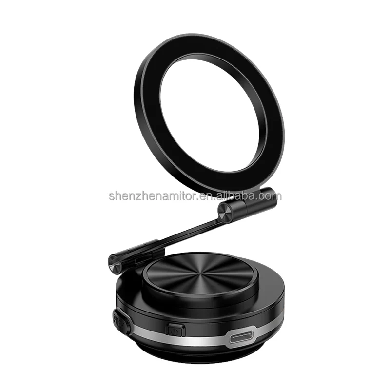 C2 Triaxial fold 360° endless adjustment N52 strong magnetic adsorption Electrovacuum adsorption Snap open the key  phone holder