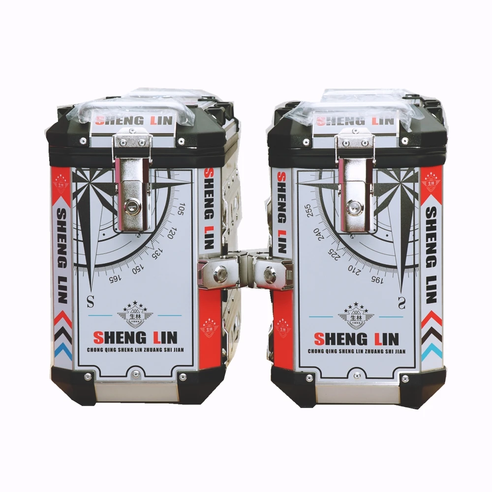X3 TUV approval SHENGLIN box side scooter delivery trunk rear top case aluminum motorcycle Trustworthy service