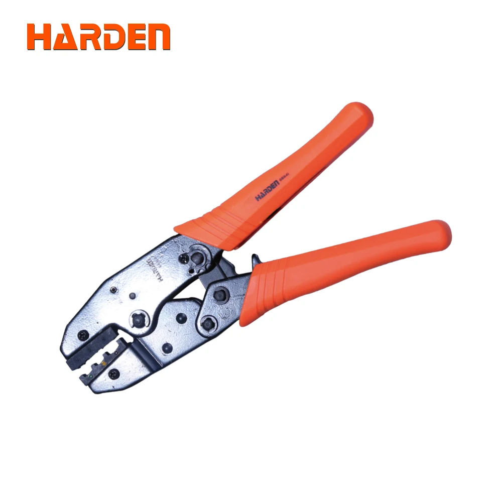 HARDEN 215mm Ratchet Cable Lug Tool Crimping Pliers Wire Terminal Crimper Types Electric Crimping Tool