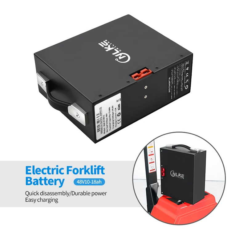 NLK Factory Prices Electric Forklift Battery 48V 13Ah/15.6Ah/18Ah18650 cells BMS lithium ion battery pack for electric forklifts