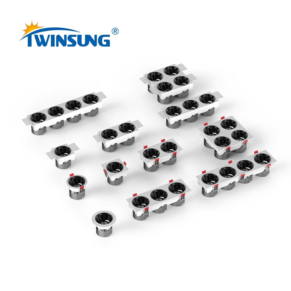 Energy Saving Led Spotlight Cob Lighting Square Shape Led Ceiling Light Module Downlight For Home Hotel