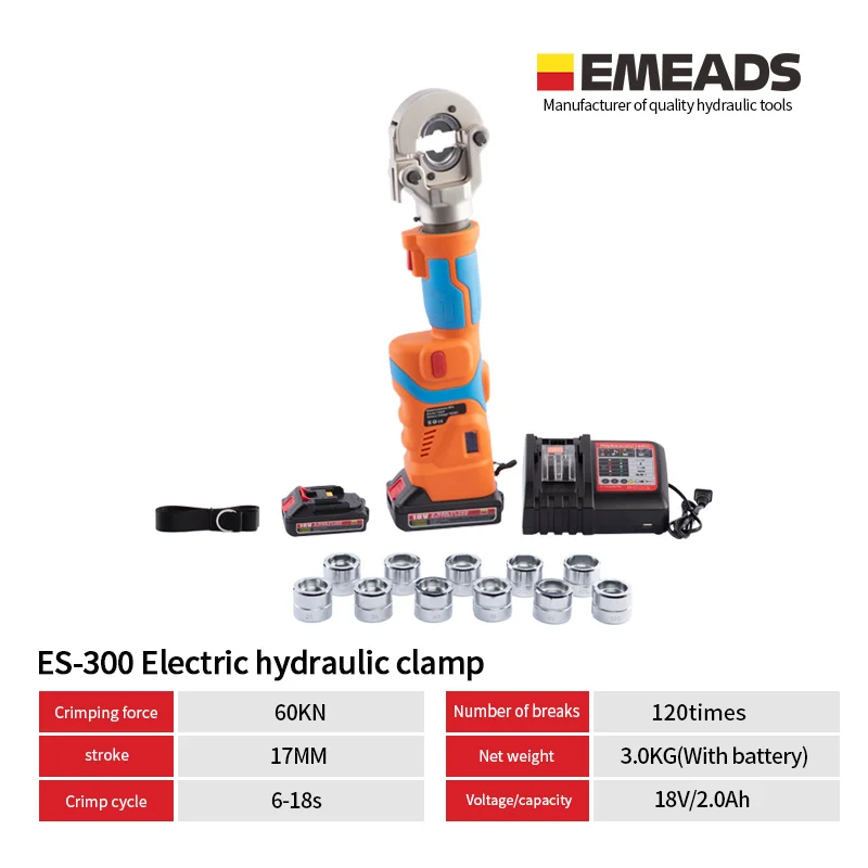  Emeads ES-300 18V литиевая батарея активирует электро-гидравлический зажим по нажатию одной