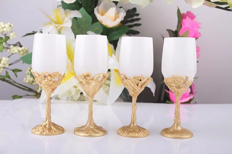 
Glass ceramic gold plating craft drinkware type wine and tea cups 