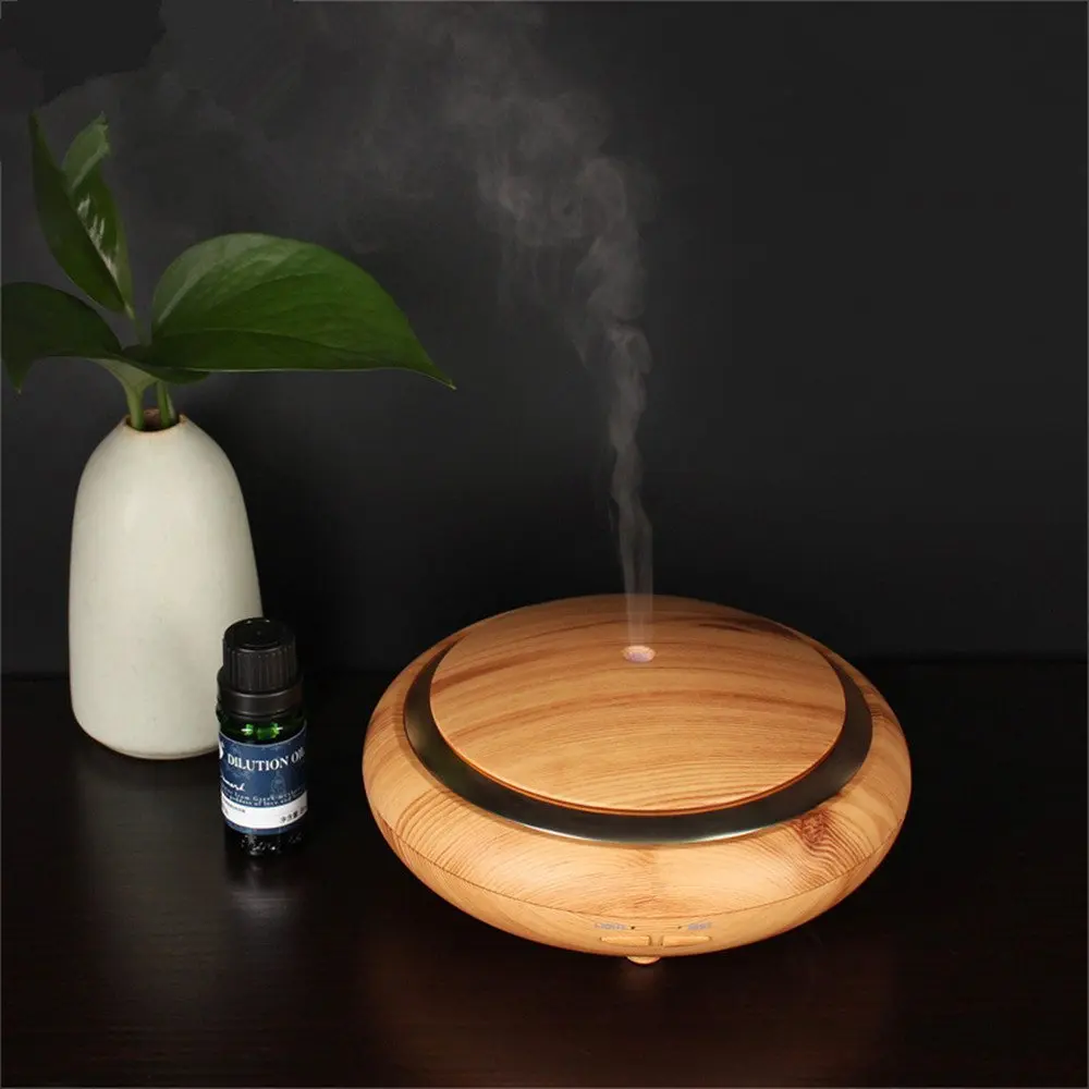 
Soicare UFO shape pear wood 7 color LED lights electrical aroma diffuser essential oil aroma diffusers 
